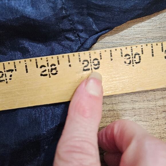 Vintage Blue Backpack Jacket Americana Flag Design Rain Windbreaker Patriotic XL - Picture 11 of 13